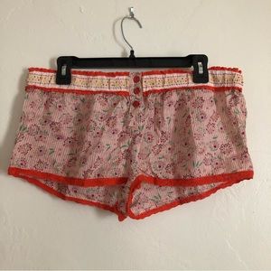 FREE PEOPLE INTIMATELY COTTON PAJAMA SHORTS